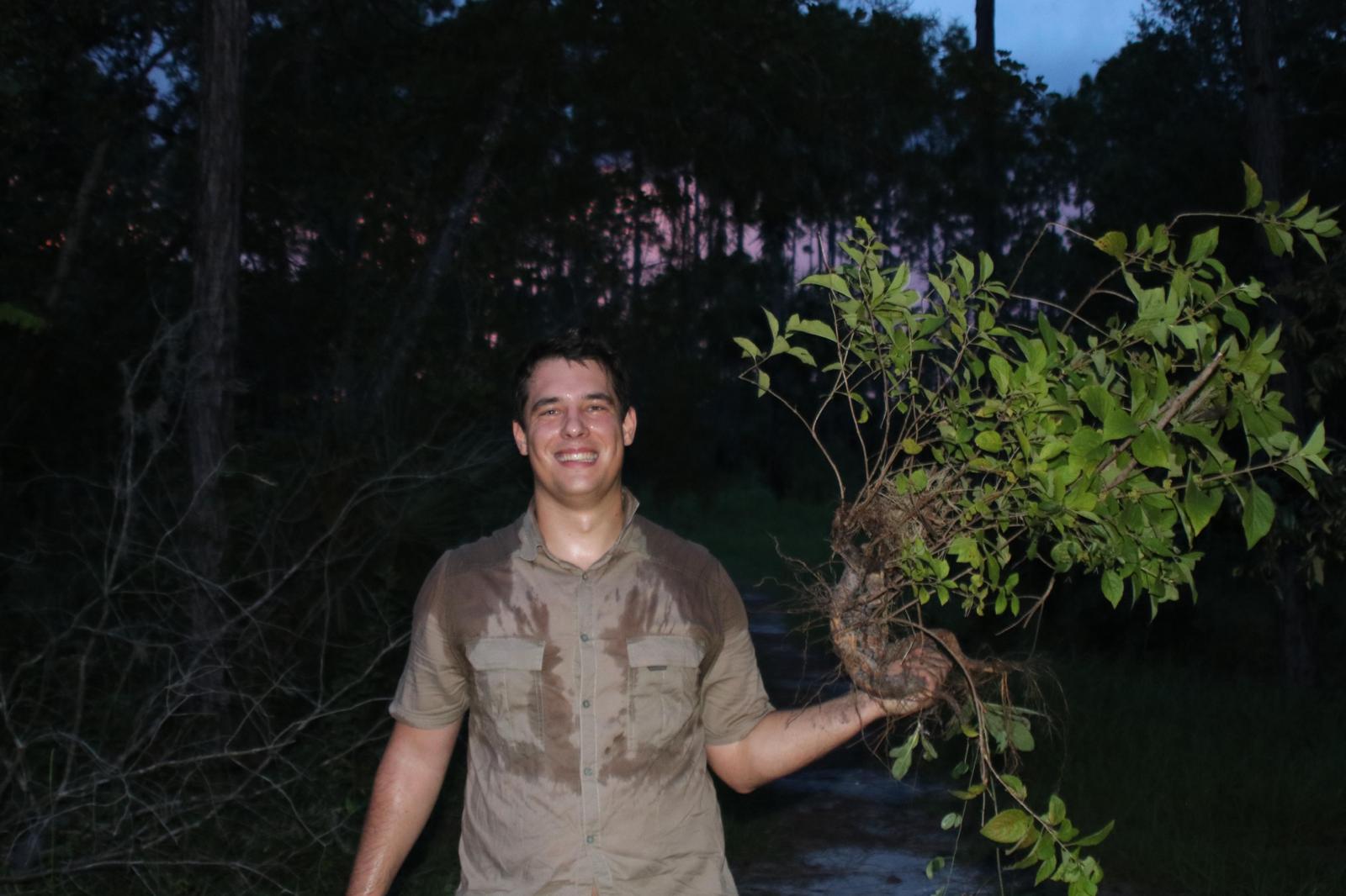 Gabriel in the field